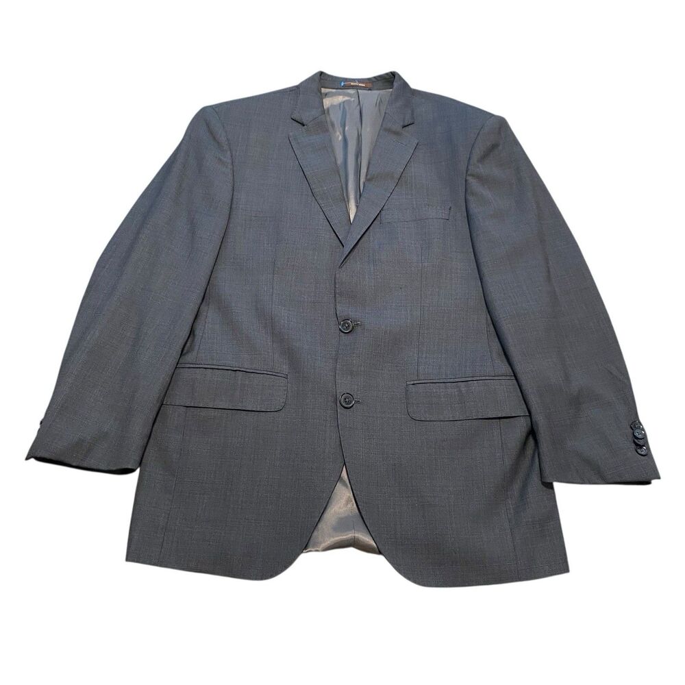 Men’s Peter Millar Suit Jacket Blazer Coat Canada Made Plaid 42R 100% Wool M